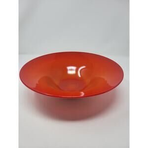 Northwood #692 Chinese Coral  Opaque/Slag Bowl 12" Circa 1924